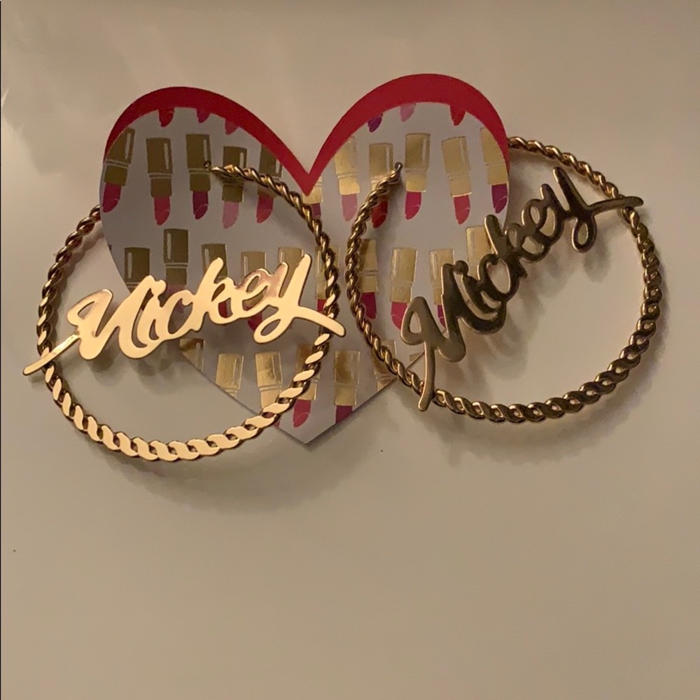 Mickey Mouse Hoop Earrings
